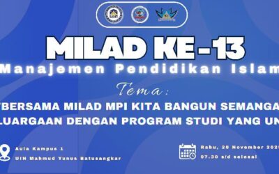 Milad ke-13 Prodi MPI UIN Mahmud Yunus Batusangkar: Perkuat Semangat Kekeluargaan dan Wujudkan Program Studi Unggul